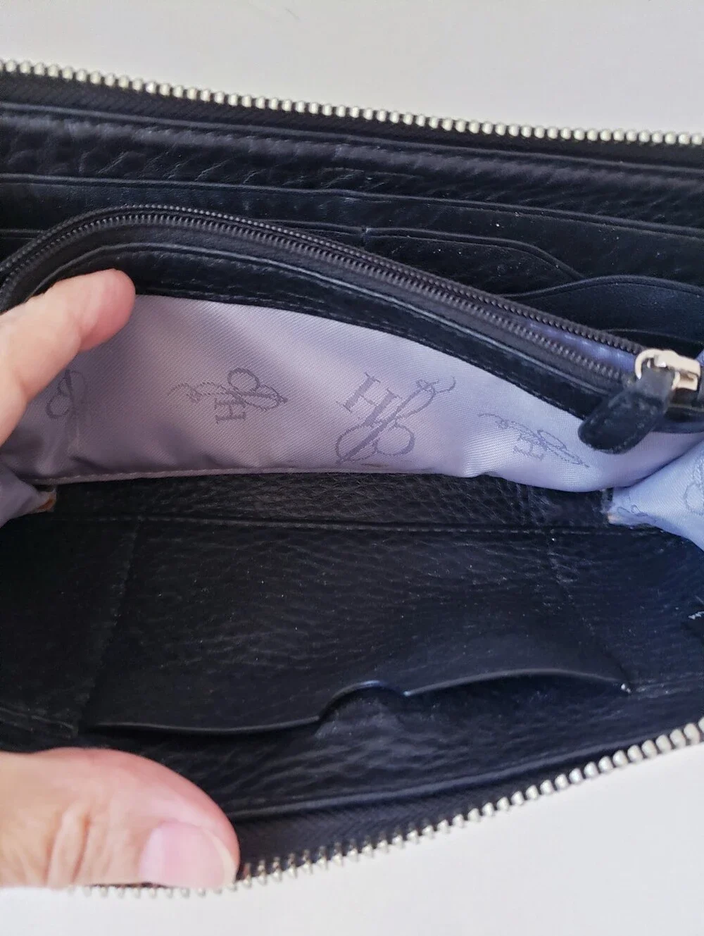 Vintage Cole Haan Black Pebble Leather Wallet